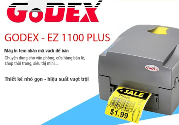 máy in mã vạch Godex EZ1100 Plus